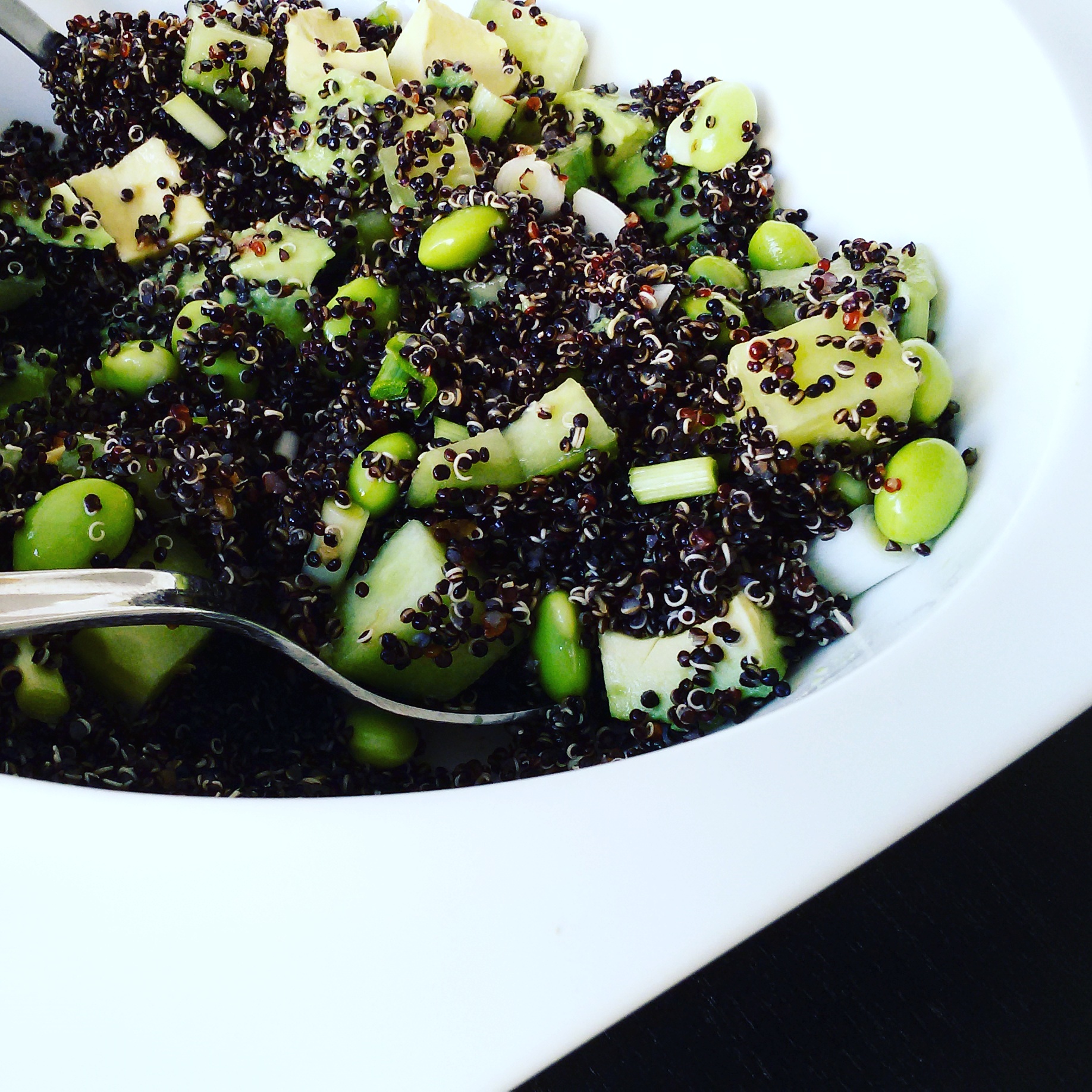 Ensalada de quinoa y edamame