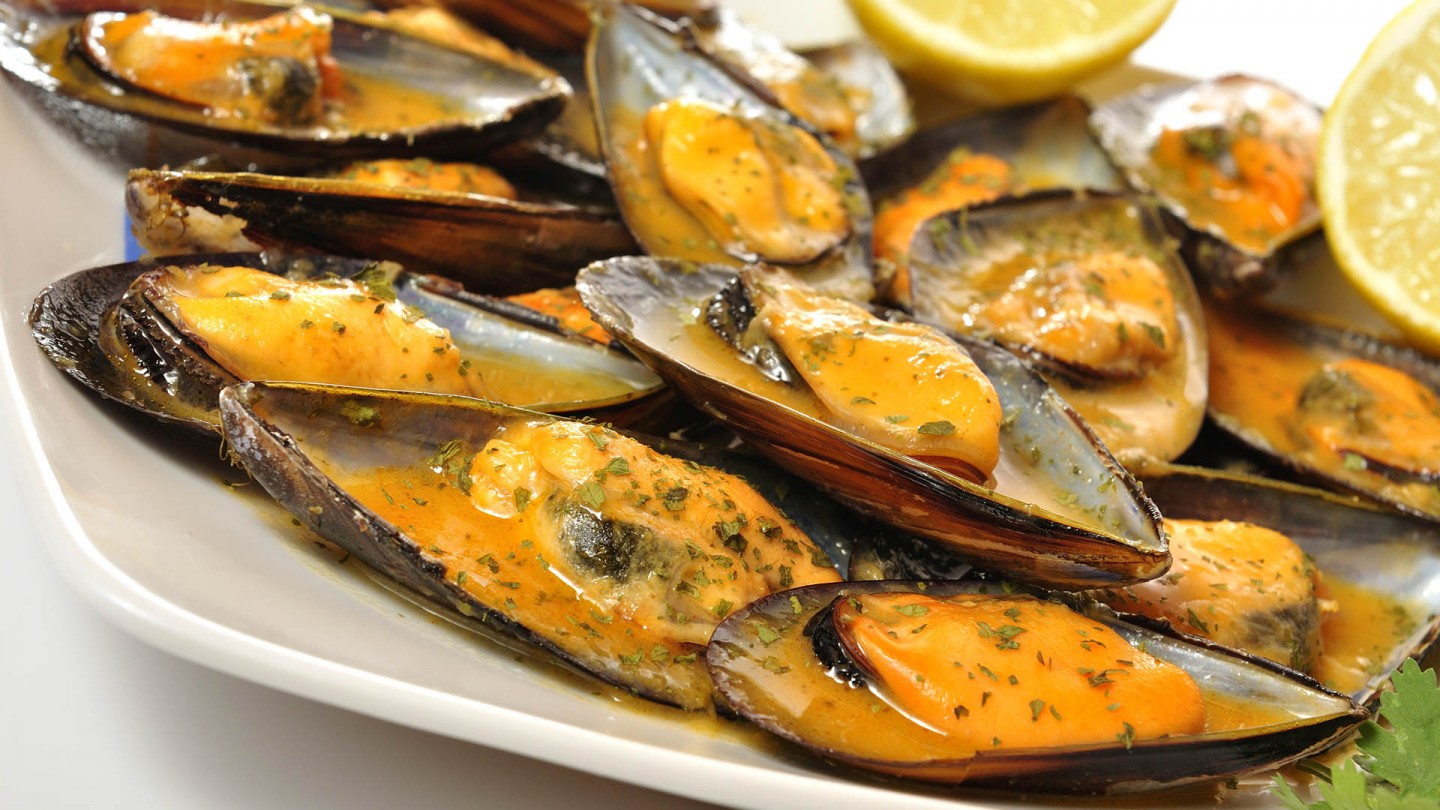 Mejillones con Salsa de Puerros y Mostaza