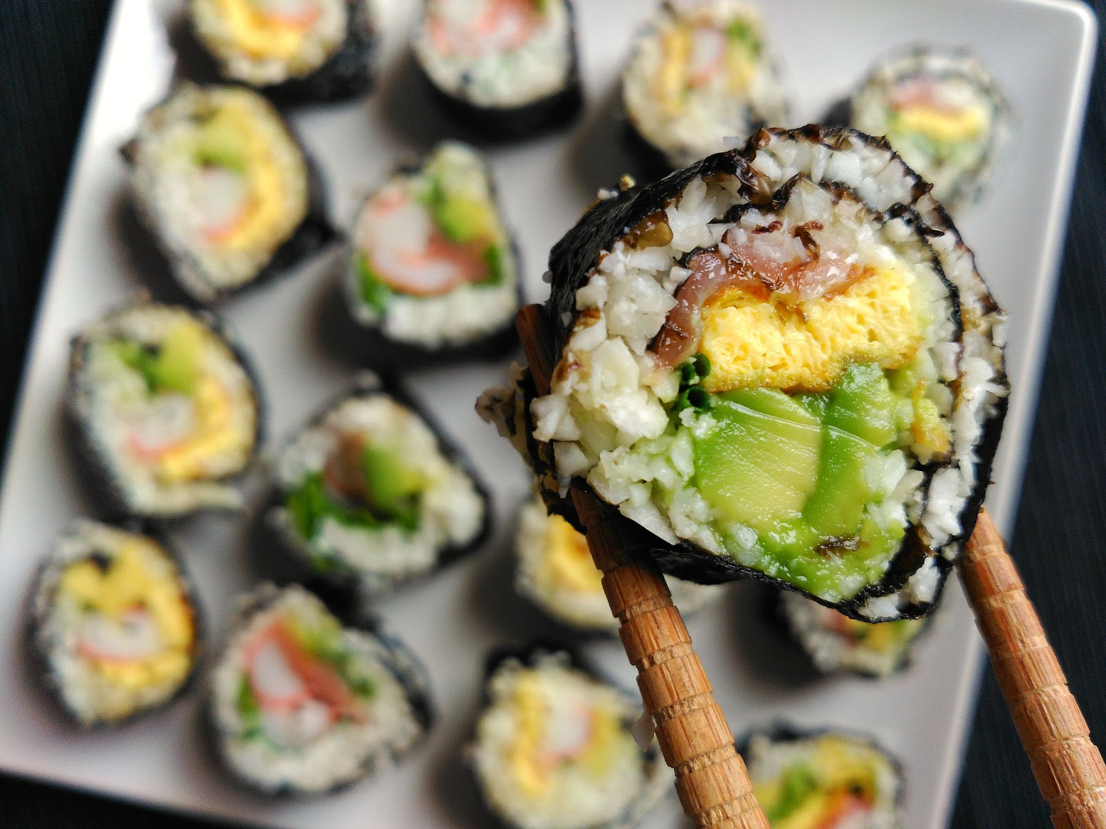 SUSHI CON COLIFLOR